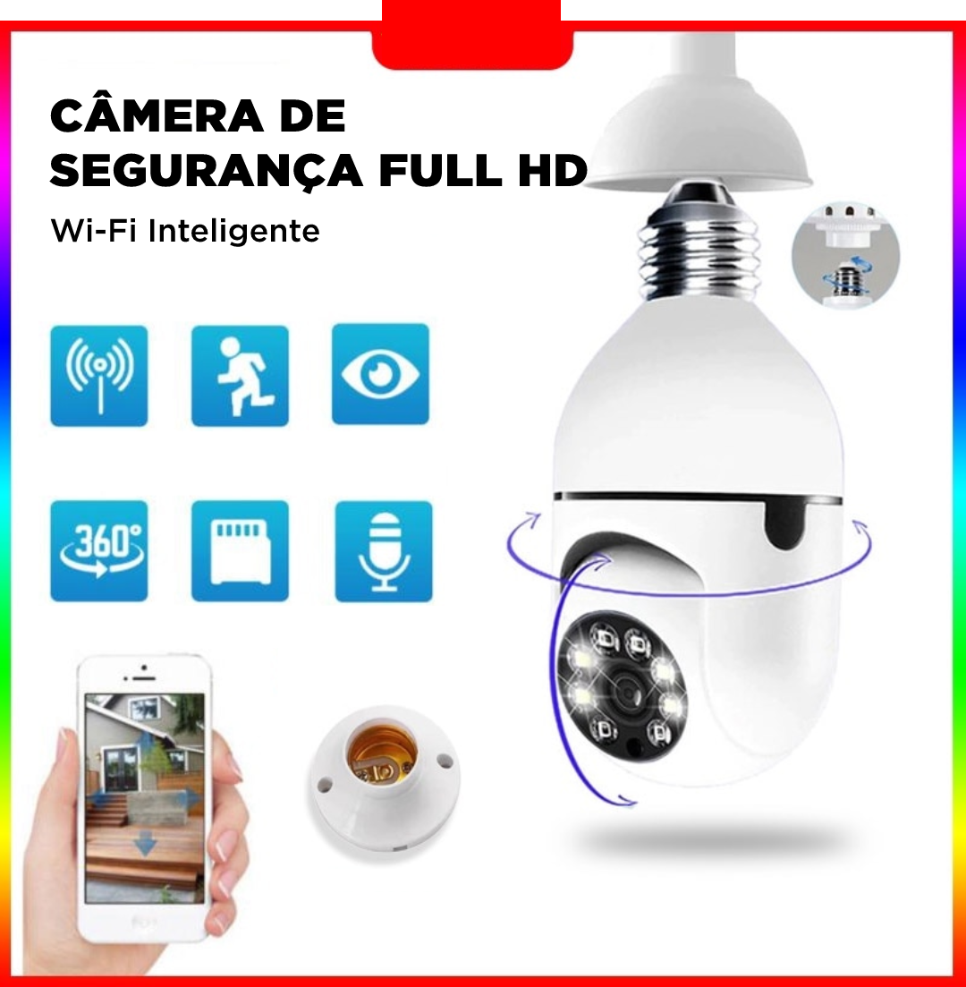 Câmera De Segurança Full HD | Wi-Fi Inteligente